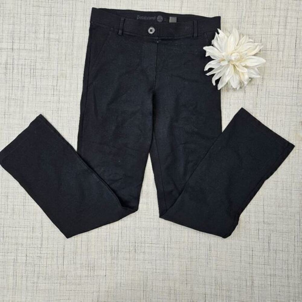 Betabrand‎ Black Dress Pant Yoga Pants Straight Leg Small Petite Workleisure